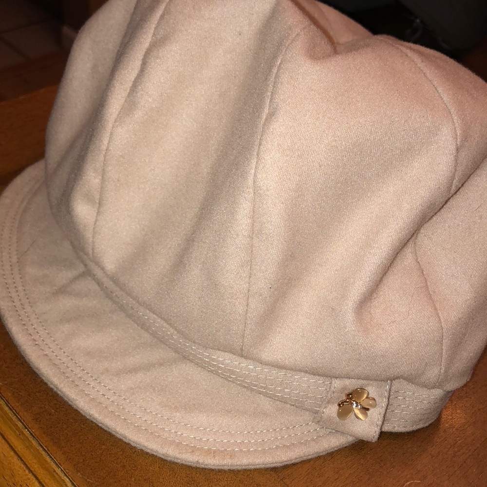Siggi Beige Polyester Blend Hat Cap